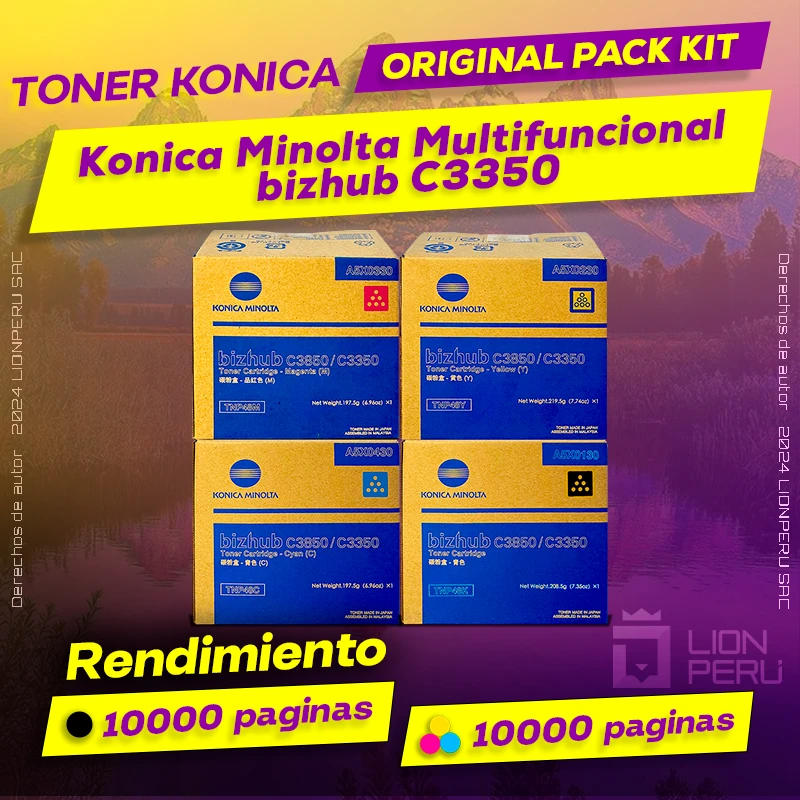 Toner Konica Minolta C3350 Multifuncional bizhub Original