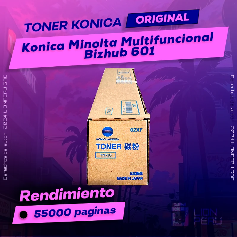 Toner Konica Minolta Bizhub 601 Multifuncional Original