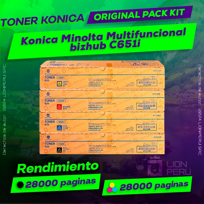Konica Minolta bizhub C651i Toner Multifuncional Original