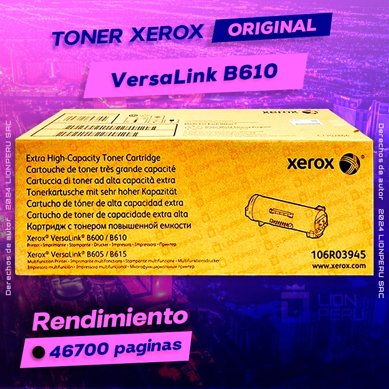 Toner Xerox B610 Versalink Cartucho Original Negro negro, ofrece un rendimiento de Calidad a un super Precio, ingresa y consigue el tuyo… ¡¡YA!!