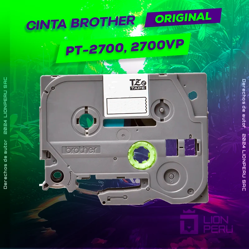 Cinta Brother PT-2700, 2700VP Cartridge P-Touch Rotuladora, ofrece un rendimiento de Calidad a un super Precio, ingresa y consigue el tuyo… ¡¡YA!!