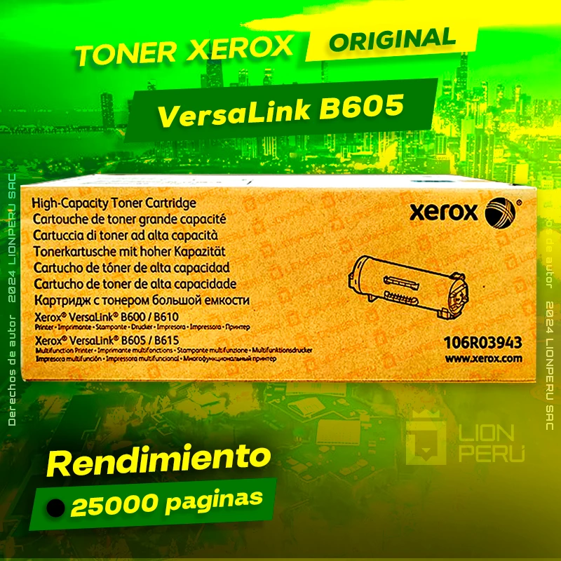 Toner Xerox B605 Versalink Cartridge Original negro, ofrece un rendimiento de Calidad a un super Precio, ingresa y consigue el tuyo… ¡¡YA!!