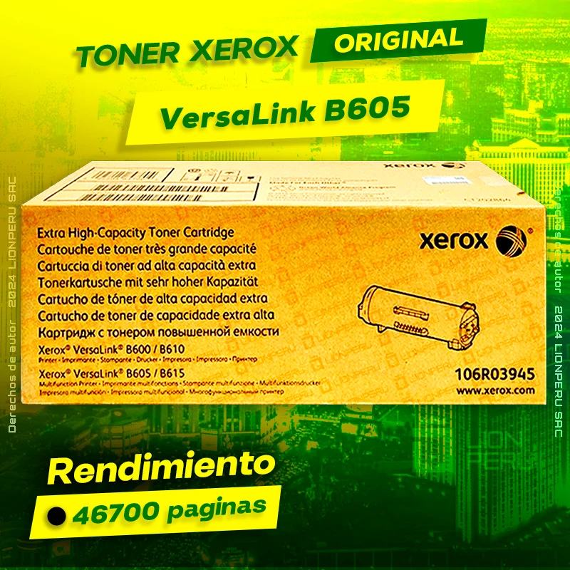 Toner Xerox B605 Versalink Cartridge Original negro, ofrece un rendimiento de Calidad a un super Precio, ingresa y consigue el tuyo… ¡¡YA!!