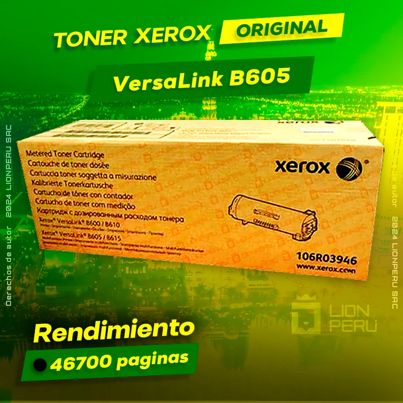 Toner Xerox B605 Versalink Cartridge Original negro, ofrece un rendimiento de Calidad a un super Precio, ingresa y consigue el tuyo… ¡¡YA!!