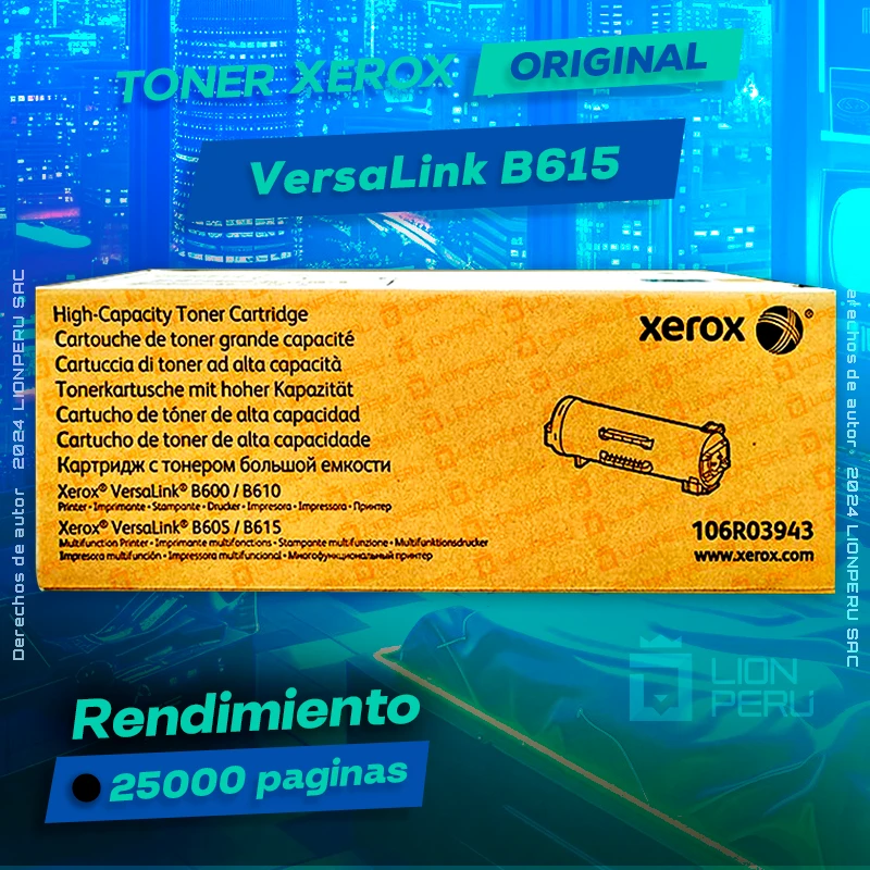 Toner Xerox B615 Versalink Cartucho Original Negro, ofrece un rendimiento de Calidad a un super Precio, ingresa y consigue el tuyo… ¡¡YA!!