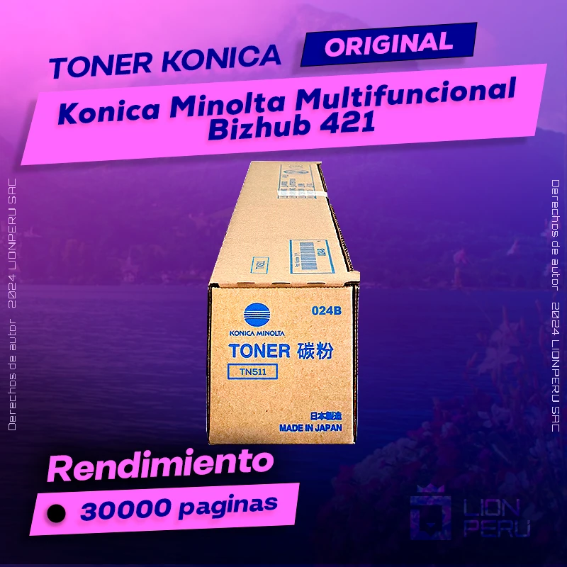 Toner Konica Minolta Bizhub 421 Multifuncional Original