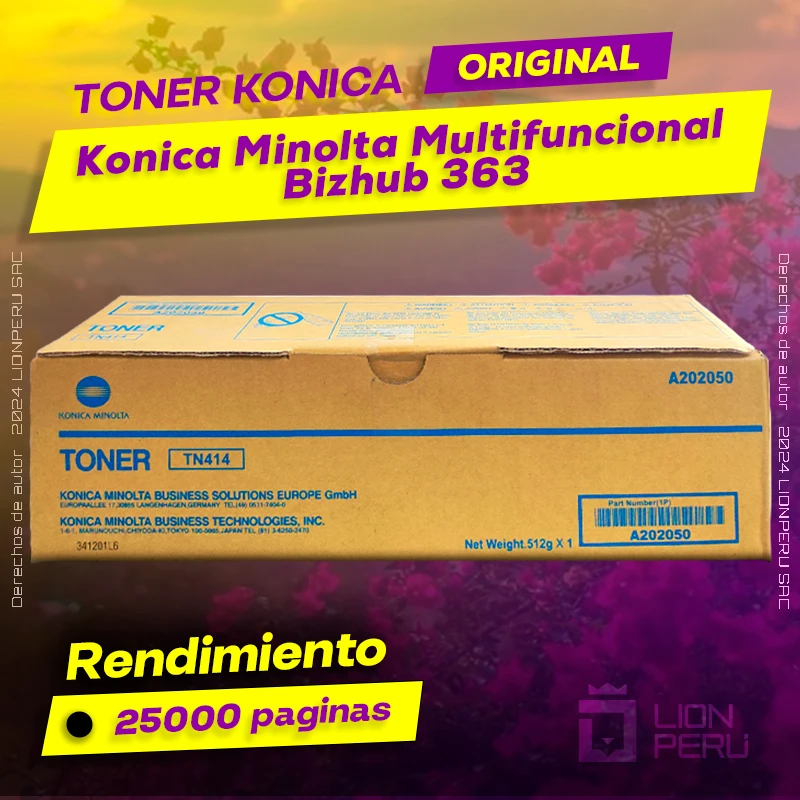 Toner Konica Minolta Bizhub 363 Multifuncional Original