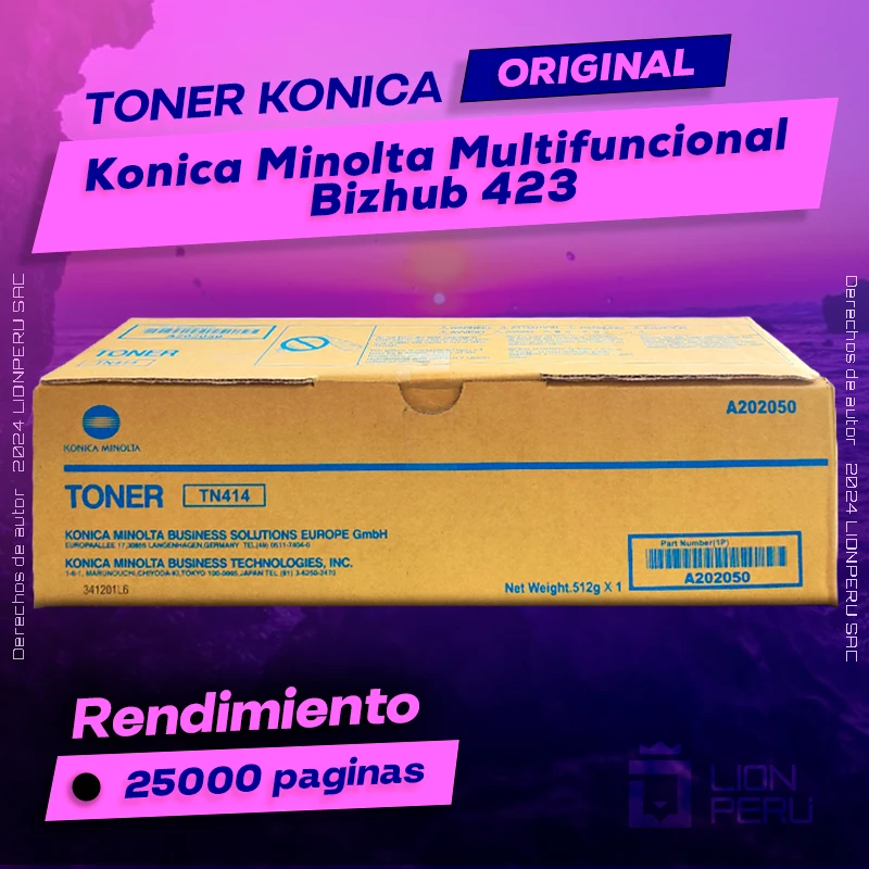 Toner Konica Minolta Bizhub 423 Multifuncional Original