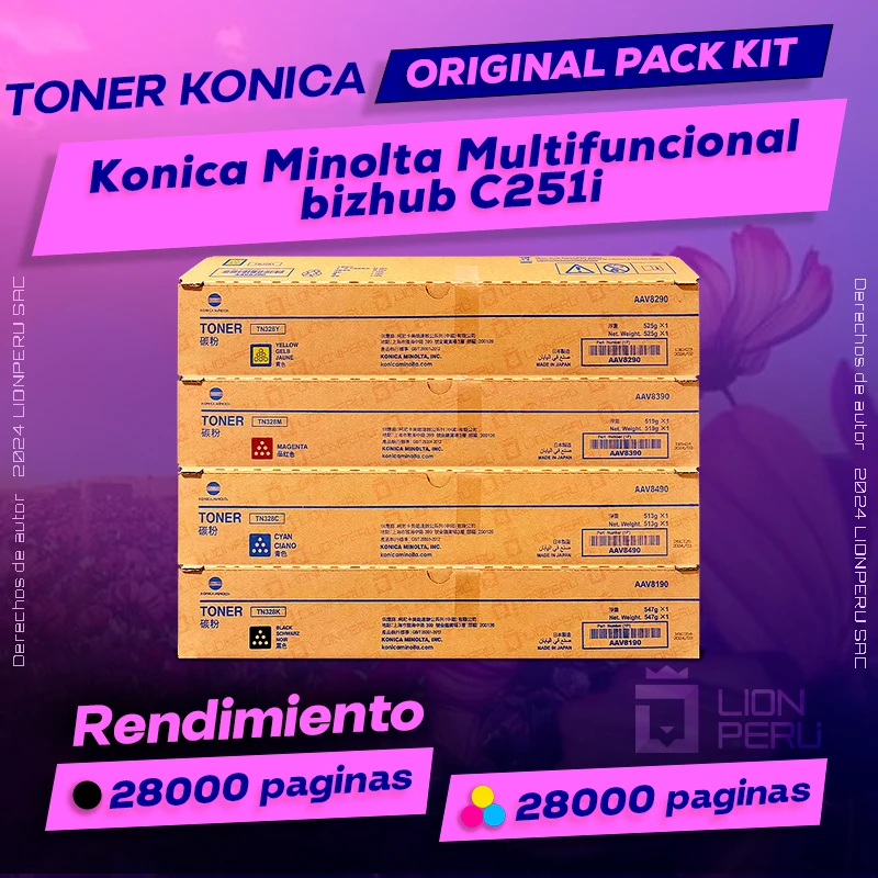 Toner Konica Minolta C251i Multifuncional bizhub Original