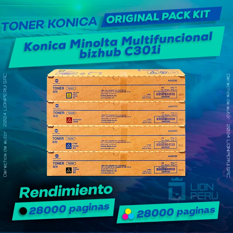 Toner Konica Minolta C301i Multifuncional bizhub Original