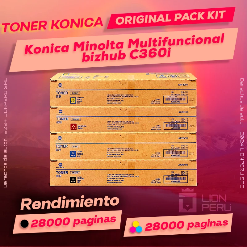 Toner Konica Minolta C360i Multifuncional bizhub Original