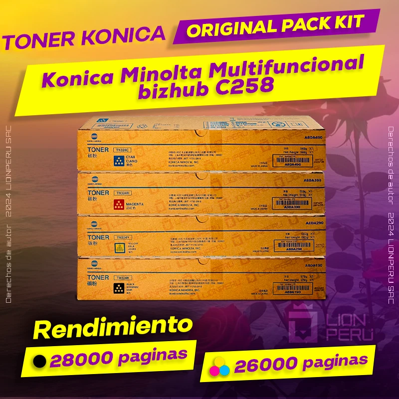 Toner Konica Minolta C258 Multifuncional bizhub Original