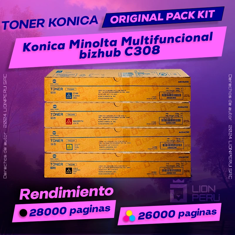 Toner Konica Minolta C308 Multifuncional bizhub Original