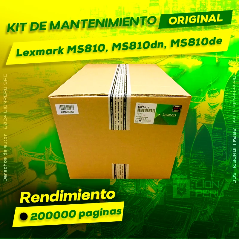 Kit de Mantenimiento Lexmark MS810, MS810dn, MS810de Original Negro, ofrece un rendimiento de Calidad a un super Precio, consigue el tuyo… ¡¡YA!!