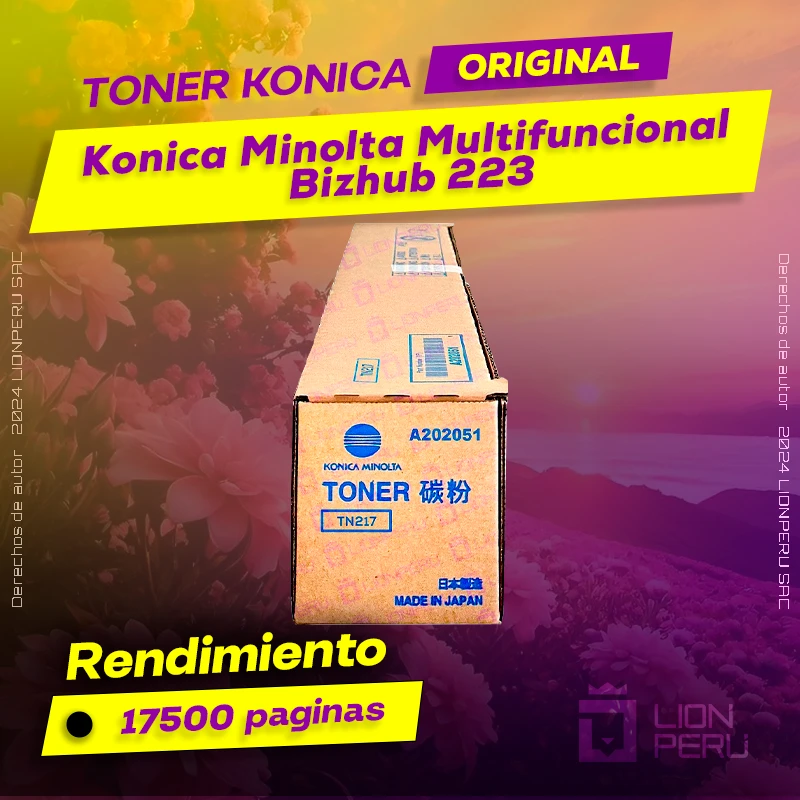 Toner Konica Minolta Bizhub 223 Multifuncional Original