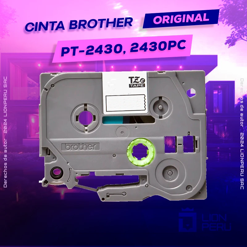 Cinta Brother PT-2430, 2430PC Cartridge P-Touch Rotuladora, ofrece un rendimiento de Calidad a un super Precio, ingresa y consigue el tuyo… ¡¡YA!!