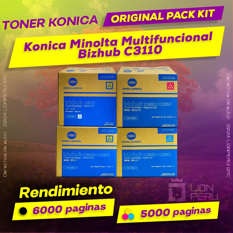 Toner Konica Minolta Bizhub C3110 Multifuncional Original