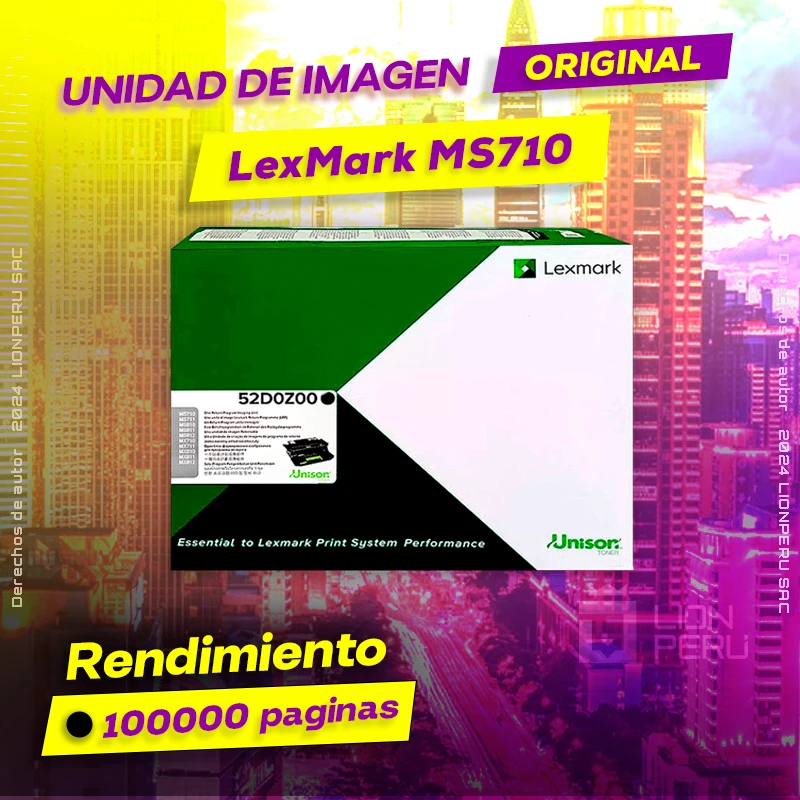 Unidad de Imagen LexMark MS710 Imaging Original Negro, ofrece un rendimiento de Calidad a un super Precio, ingresa y consigue el tuyo… ¡¡YA!!