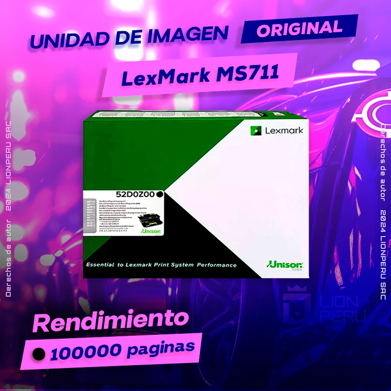 Unidad de Imagen LexMark MS711 Imaging Original Negro, ofrece un rendimiento de Calidad a un super Precio, ingresa y consigue el tuyo… ¡¡YA!!