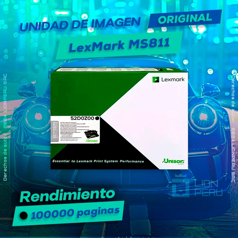 Unidad de Imagen LexMark MS811 Imaging Original Negro, ofrece un rendimiento de Calidad a un super Precio, ingresa y consigue el tuyo… ¡¡YA!!