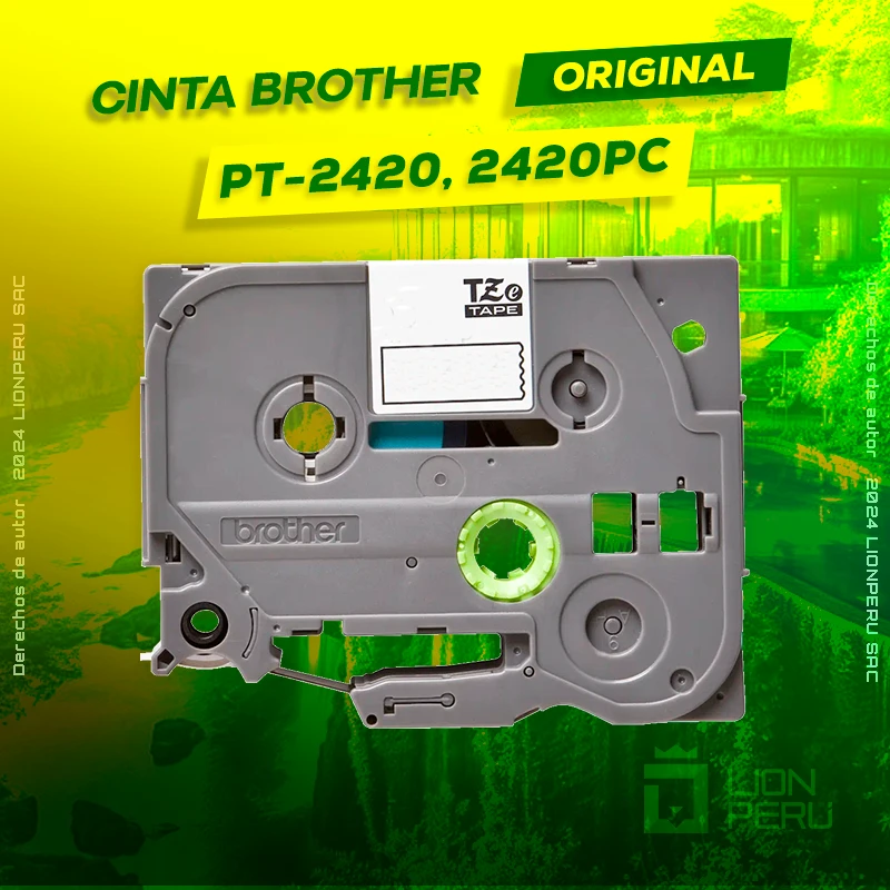 Cinta Brother PT-2420, 2420PC Cartridge P-Touch Rotuladora, ofrece un rendimiento de Calidad a un super Precio, ingresa y consigue el tuyo… ¡¡YA!!