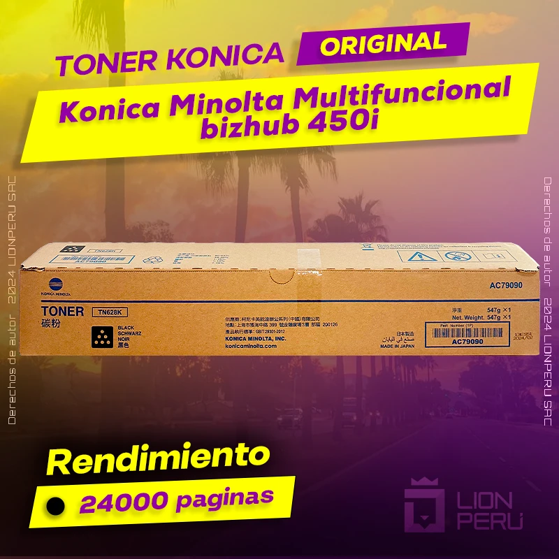 Konica Minolta bizhub 450i Toner Multifuncional Cartucho Original