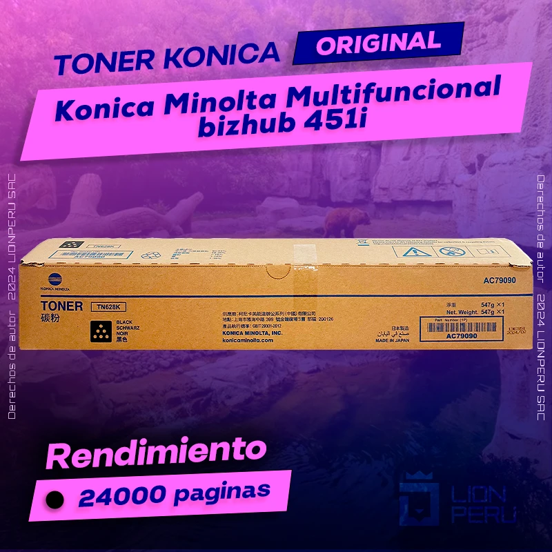 Konica Minolta bizhub 451i Toner Multifuncional Cartucho Original