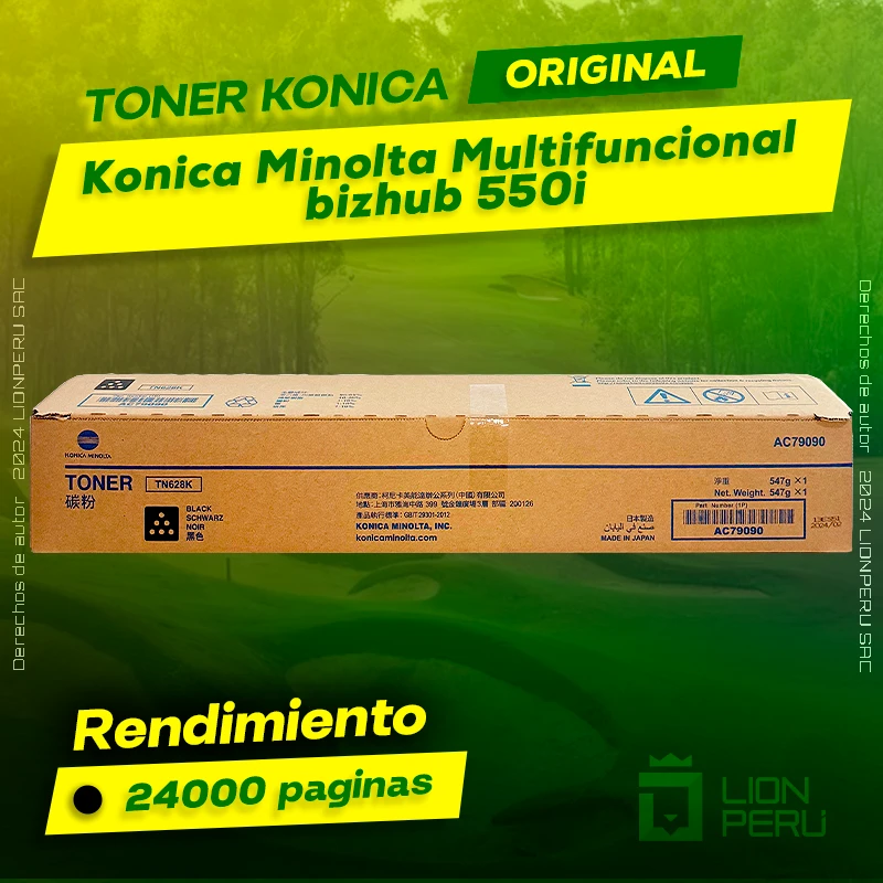 Konica Minolta bizhub 550i Toner Multifuncional Cartucho Original