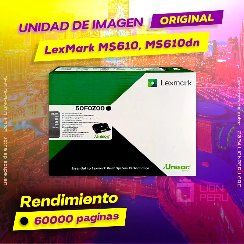 Unidad de Imagen LexMark MS610, MS610dn Imaging Original Negro, ofrece un rendimiento de Calidad a un super Precio, consigue el tuyo… ¡¡YA!!