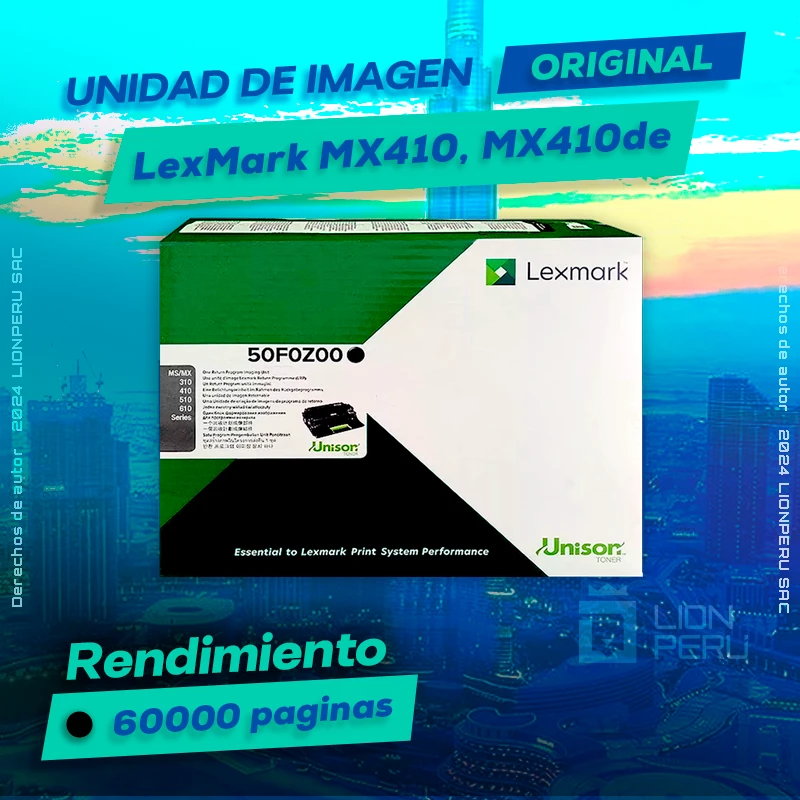 Unidad de Imagen LexMark MX410, MX410de Imaging Original Negro, ofrece un rendimiento de Calidad a un super Precio, consigue el tuyo… ¡¡YA!!