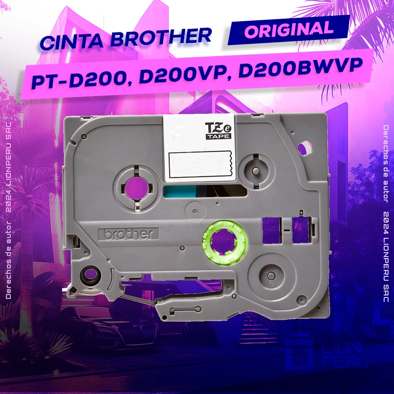 Cinta Brother PT-D200, D200VP, D200BWVP Rotuladora, ofrece un rendimiento de Calidad a un super Precio, ingresa y consigue el tuyo… ¡¡YA!!