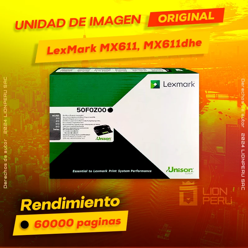 Unidad de Imagen LexMark MX611, MX611dhe Imaging Original Negro, ofrece un rendimiento de Calidad a un super Precio, consigue el tuyo… ¡¡YA!!