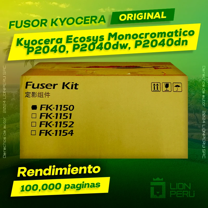 Fuser Kyocera Ecosys P2040, P2040dw, P2040dn Original