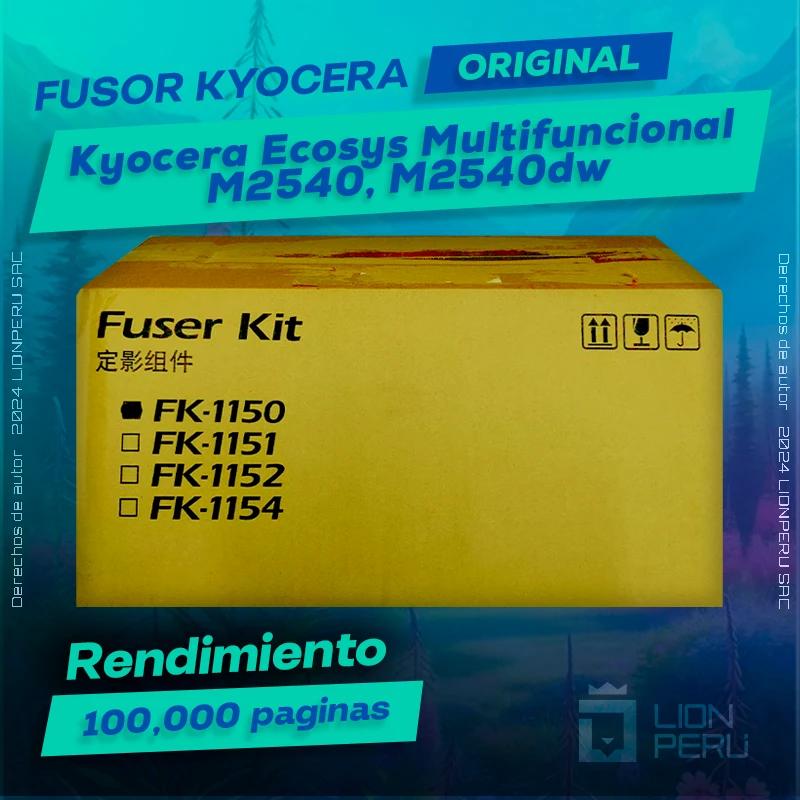 Fuser Kyocera Ecosys M2540, M2540dw Multifuncional Original