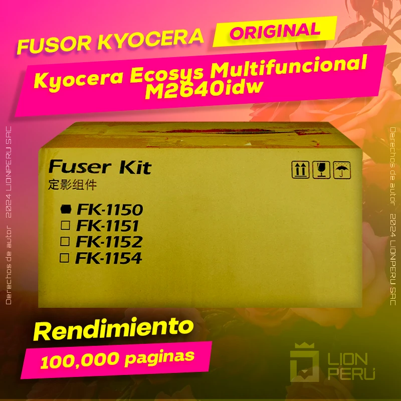 Fuser Kyocera Ecosys M2640idw Multifuncional Cartucho Original