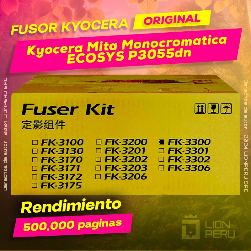 Kyocera P3055dn Fuser Mita Monocromatica ECOSYS Original
