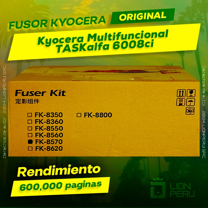 Fusor Kyocera TASKalfa 6008ci Multifuncional Original