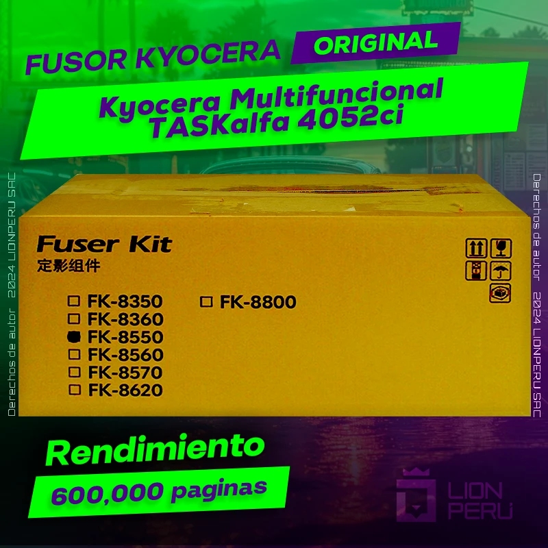 Fusor Kyocera TASKalfa 4052ci Multifuncional Cartucho Original