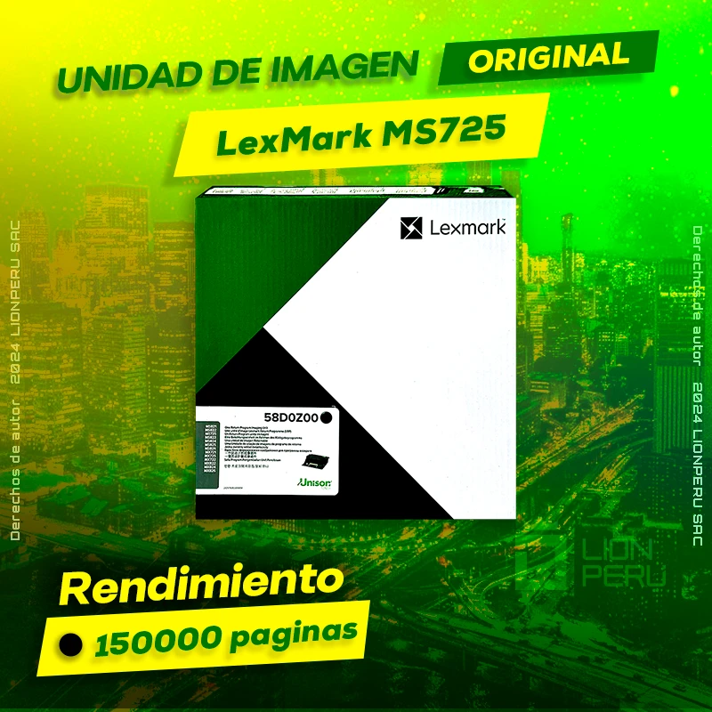 Unidad de Imagen LexMark MS725 Imaging Original Negro, ofrece un rendimiento de Calidad a un super Precio, ingresa y consigue el tuyo… ¡¡YA!!