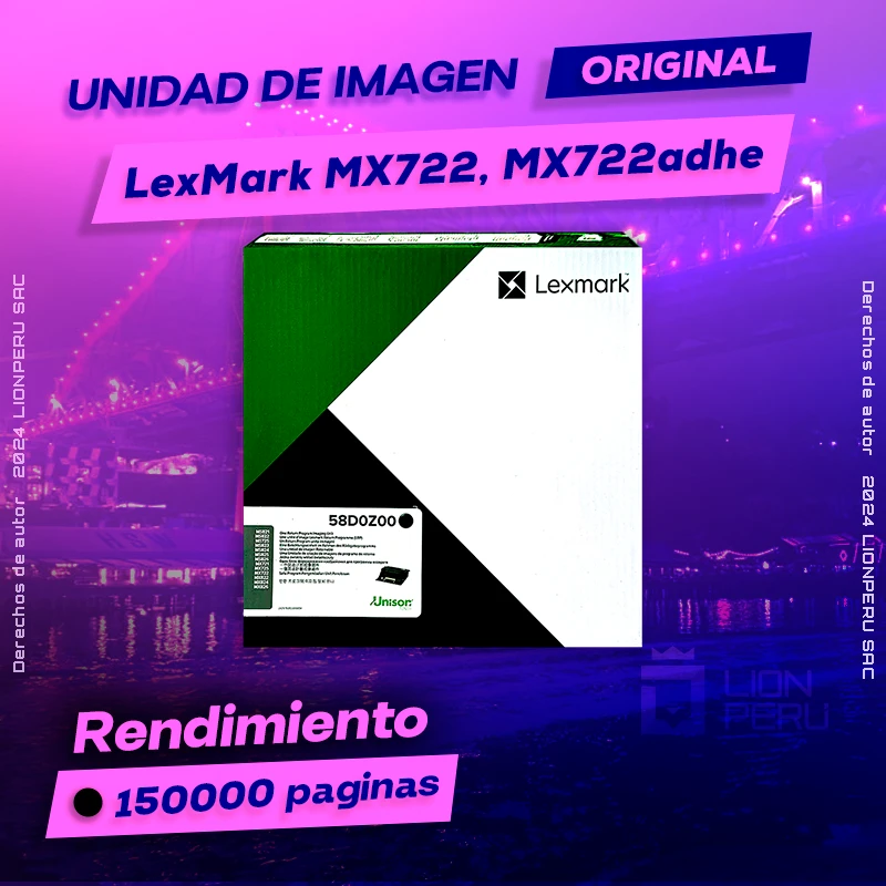 Unidad de Imagen LexMark MX722, MX722adhe Imaging Original Negro, ofrece un rendimiento de Calidad a un super Precio, consigue el tuyo… ¡¡YA!!