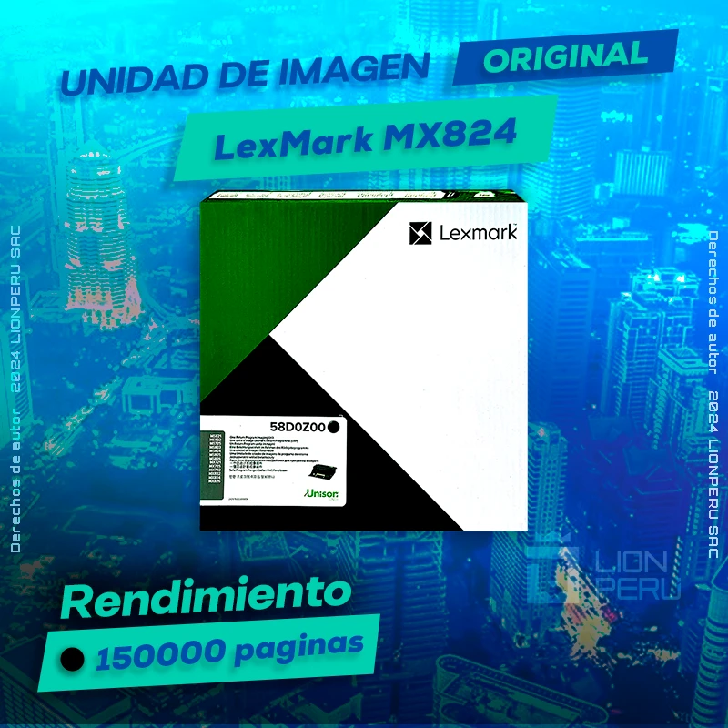 Unidad de Imagen LexMark MX824 Imaging Original Negro, ofrece un rendimiento de Calidad a un super Precio, ingresa y consigue el tuyo… ¡¡YA!!
