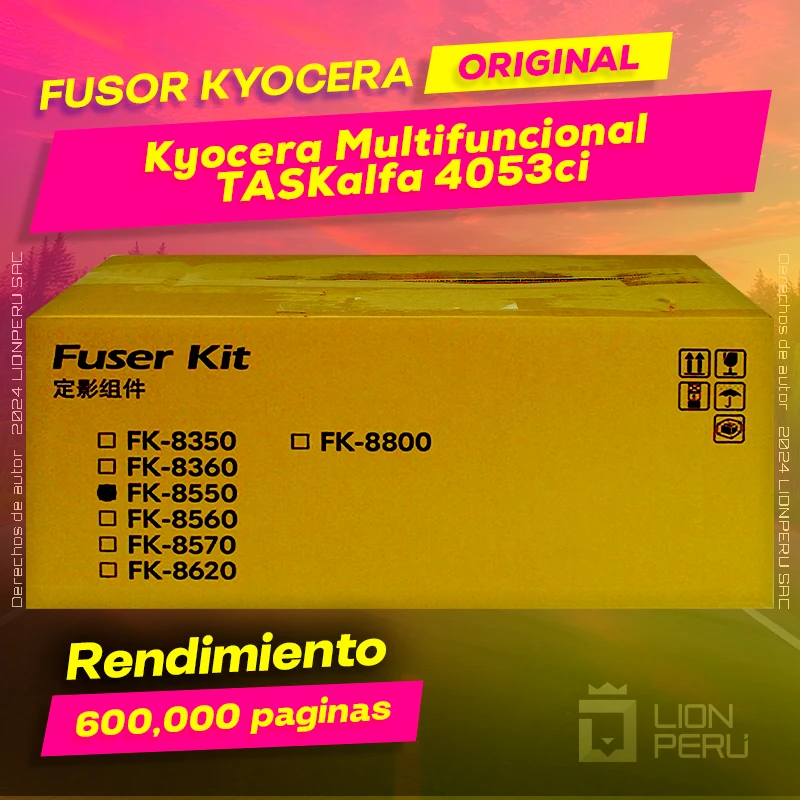 Fusor Kyocera TASKalfa 4053ci Multifuncional Cartucho Original
