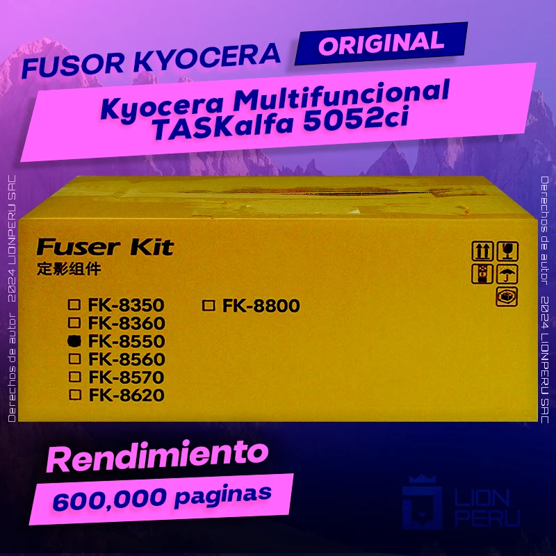 Fusor Kyocera TASKalfa 5052ci Multifuncional Cartucho Original