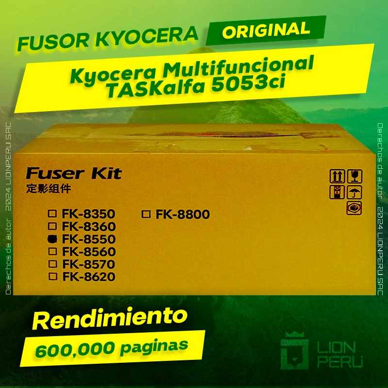 Fusor Kyocera TASKalfa 5053ci Multifuncional Cartucho Original