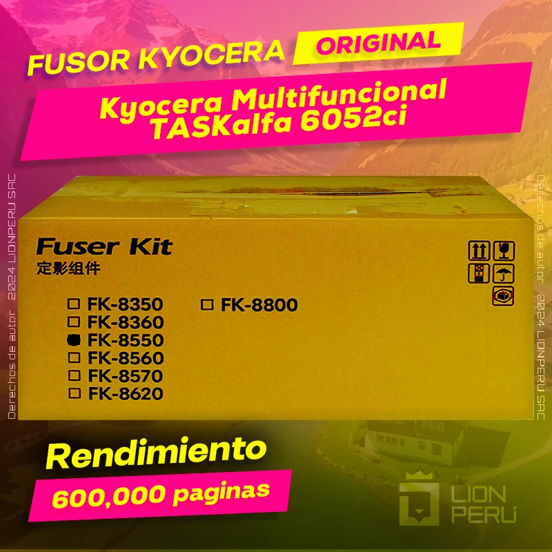 Fusor Kyocera TASKalfa 6052ci Multifuncional Cartucho Original