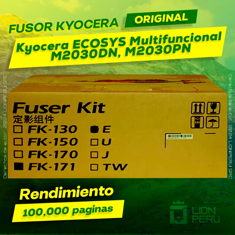 Fusor Kyocera ECOSYS M2030DN, M2030PN Monocromatico Original