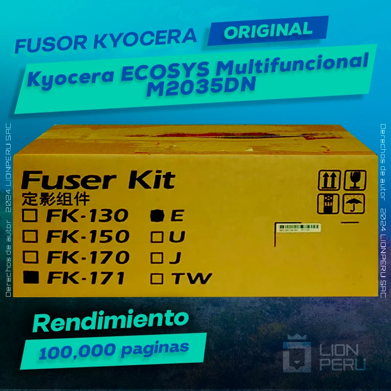 Fusor Kyocera ECOSYS M2035DN Monocromatico Cartucho Original