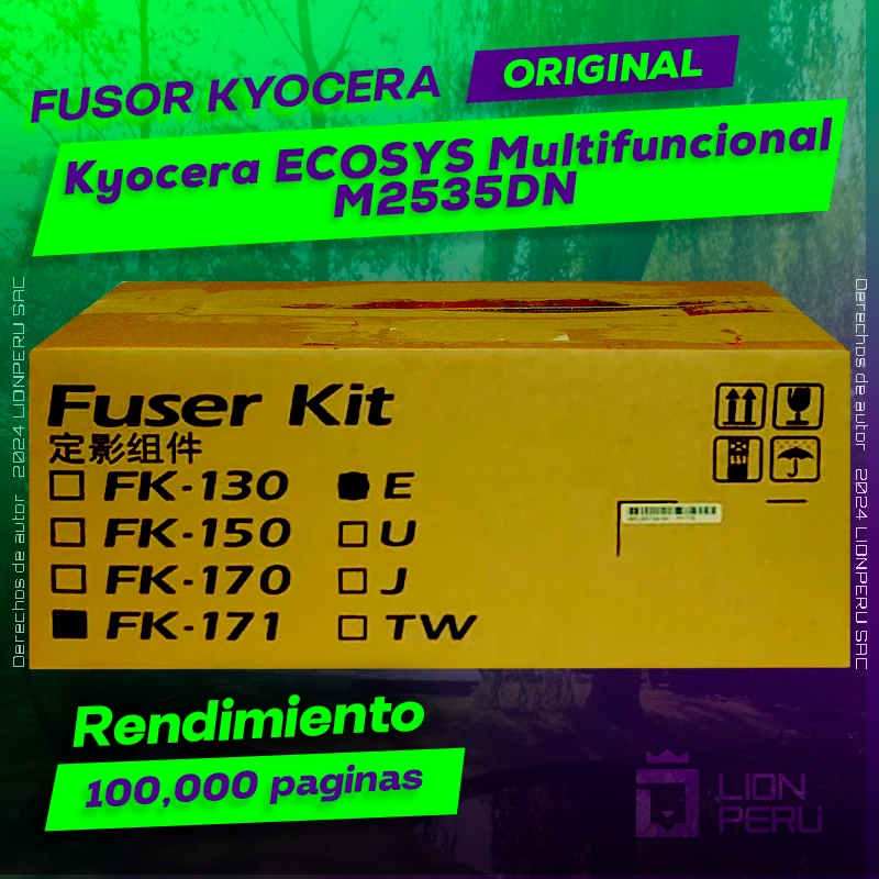 Fusor Kyocera ECOSYS M2535DN Monocromatico Cartucho Original