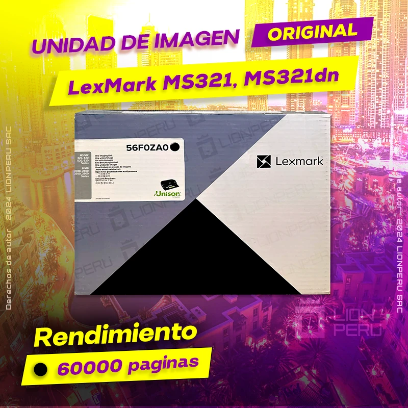 Unidad de Imagen LexMark MS321, MS321dn Imaging Original Negro, ofrece un rendimiento de Calidad a un super Precio, consigue el tuyo… ¡¡YA!!