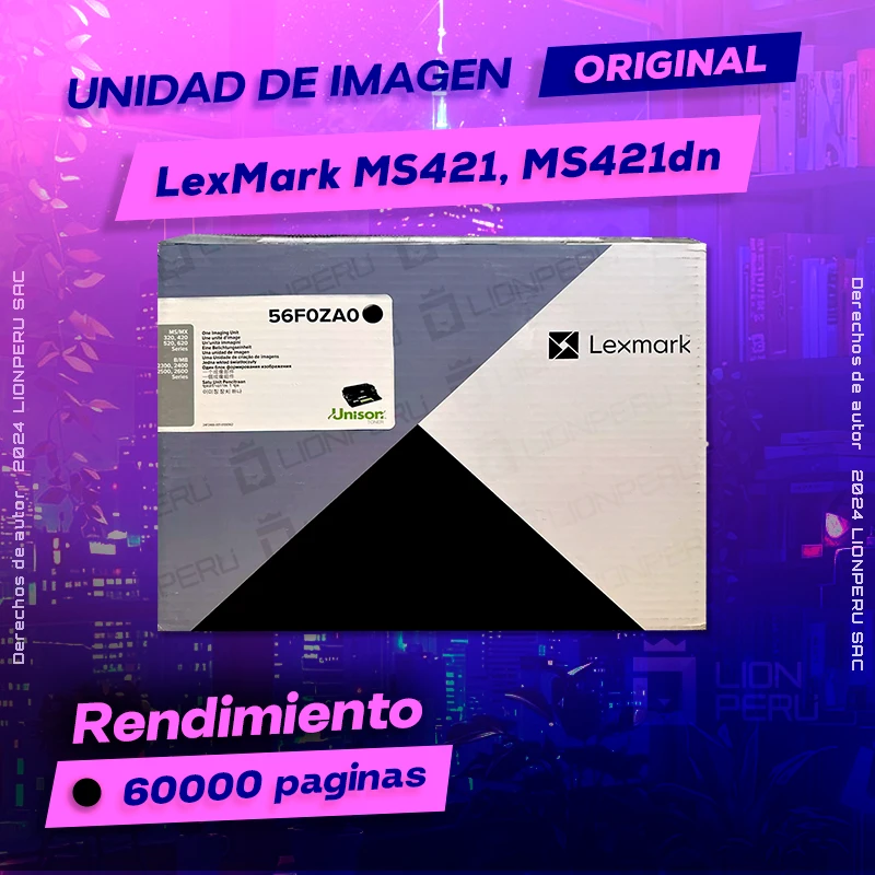 Unidad de Imagen LexMark MS421, MS421dn Imaging Original Negro, ofrece un rendimiento de Calidad a un super Precio, consigue el tuyo… ¡¡YA!!